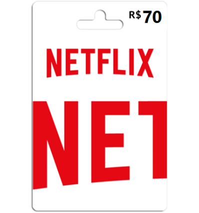 Cartão Pré-pago Netflix R$ 70 Reais Gift Card
